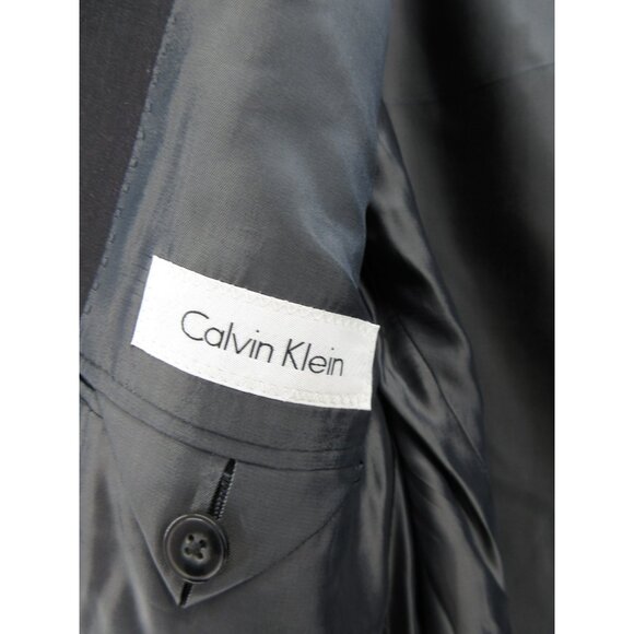 Calvin Klein Sport Coat 36 Short Blazer Wool Slim Fit Business NEW - Picture 15 of 16